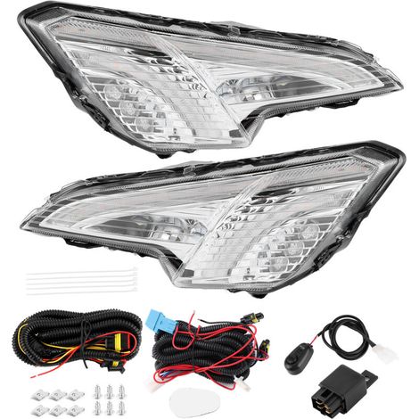 AMXCNOY Paar Tagfahrlichter (DRL), Nebelscheinwerfer, LED-Lampen passend für Ford EcoSport 2018 – 2019 (1/4)