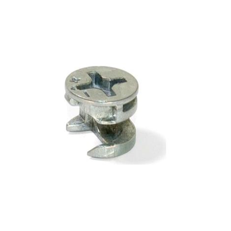 Emuca – Goujon à expansion 12mm – Zamak zingué pour planches 12mm – Lot de 100 unités – Vissage rapide en série