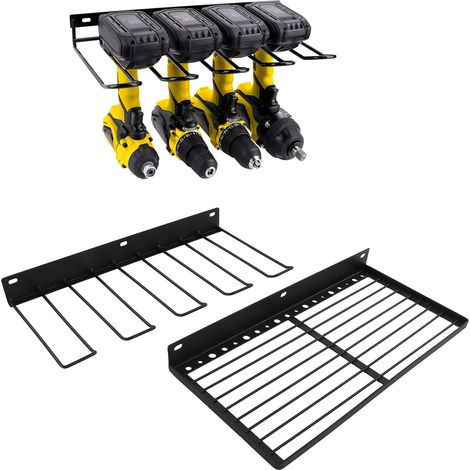 Support mural pour outils électriques, étagère pour perceuse portative, support flottant robuste pour outils, support de rangement (1/5)
