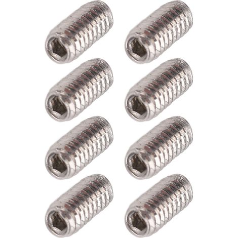 50-teiliges Sortiment an Gewindestiften A2-70 Edelstahl-Madenschrauben M2x4 (1/5)