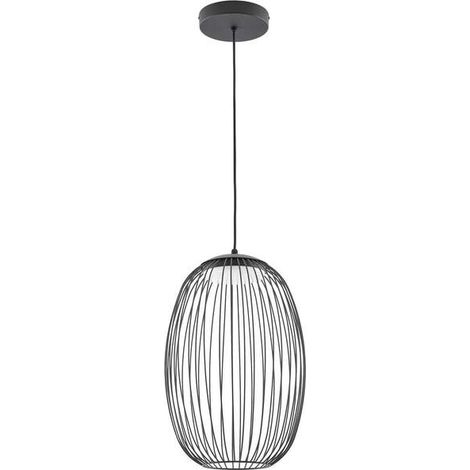 [GEBRAUCHT] B-Ware Lucande Außenleuchte Hängeleuchte Richi LED dimmbar schwarz 3000K IP44 Ø35cm (1/2)