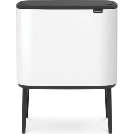 Brabantia Bo Touch Bin Pattumiera Metallo Bianco 11 e 23 Litri (1/2)