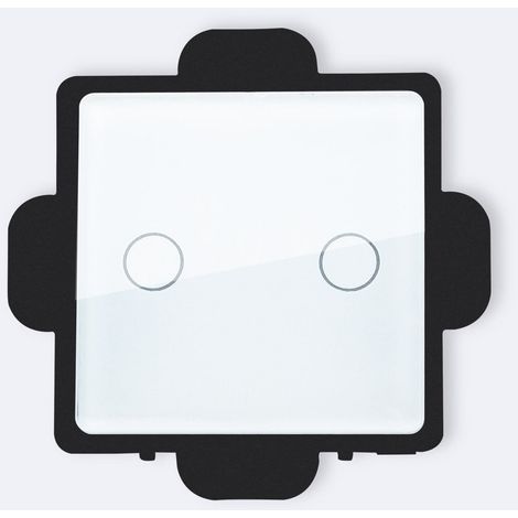Interruptor Táctil Doble Modern Blanco
