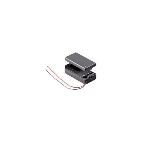 Box portapile per 1 batteria 9v con interruttore (1/2)