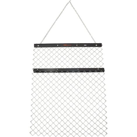 Herse à Chaîne 4x5 ft en Acier Q235 pour Niveler Paysages,Préparer Gazon,Accessoire Tracteur UTV,Râteau Durable Noir (1/5)