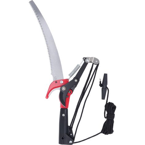 Sécateur télescopique pour branches hautes, coupe nette, lame acier inoxydable antirouille, échenilloir arboricole à manche extensible longue portée (1/5)