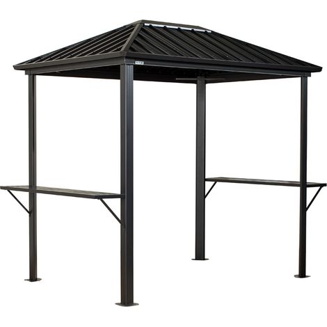 Sojag Dakota 68 Aluminium Grillpavillon mit Seitenablagen 2x2,5 m (1/5)
