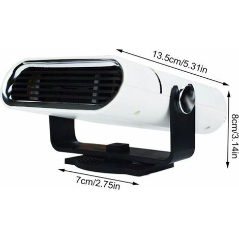 Chauffage-voiture portatif - - Désembueur et dégivreur - 150W - 12V - Séchoir automatique - Prise allume-cigare (1/4)