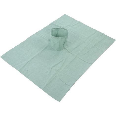 Drap de table de massage en coton pour salon de beauté, avec ouverture pour le visage (70 x 100 cm), vert et noir (1/5)
