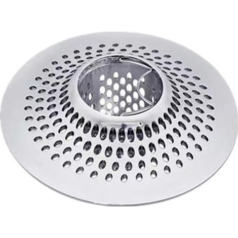 Protection de bonde de baignoire, acier inoxydable, argent, 3,8 x 8,8 cm