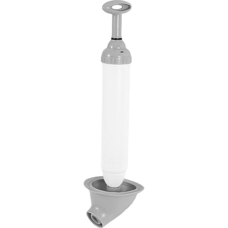 Desatascador de inodoro neumático, desatascador y bomba de aire, desatascador de desagües (blanco, 1 unidad) (1/5)