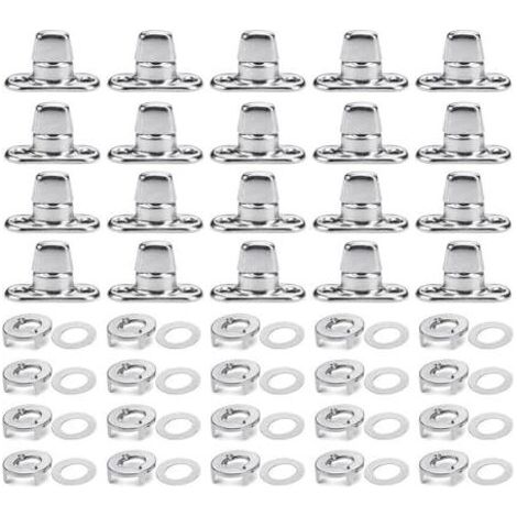 16 Pack Recessed Round Door Handles Stainless Steel Recessed Sliding Barn Door Handles Invisible Door Handles (Black) (1/5)