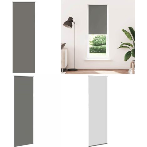 vidaXL Verdunkelungsrollo Grau 70x210 cm Stoffbreite 65,7 cm Polyester (1/5)
