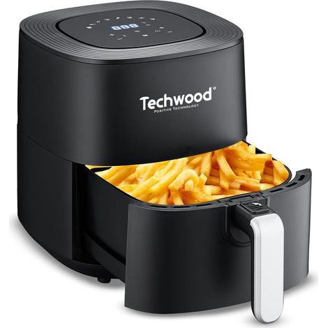 Friteuse sans huile  AirFryer Techwood TFR-556SHD 1700W Capacité 5.5L  1.5 Kg de frites