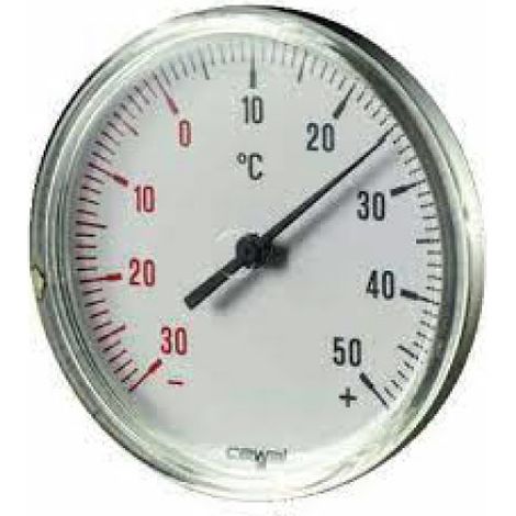 Termometro Corpo INOX Attacco Posteriore per Refrigerazione °) (+50 CEWAL