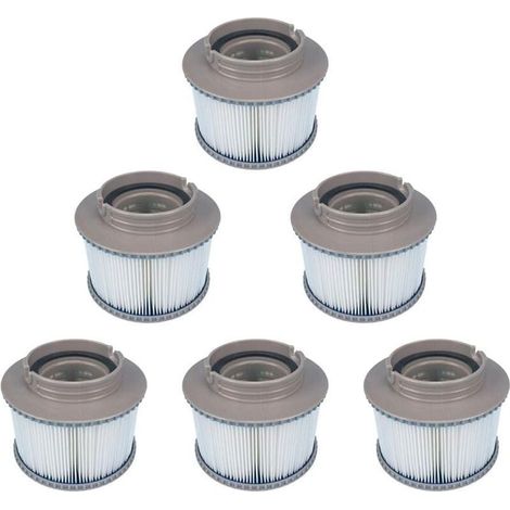 Pack of 6 replacement MSPA filters for FD2089, filter cartridge pump fits all current MSPA spas (1/5)