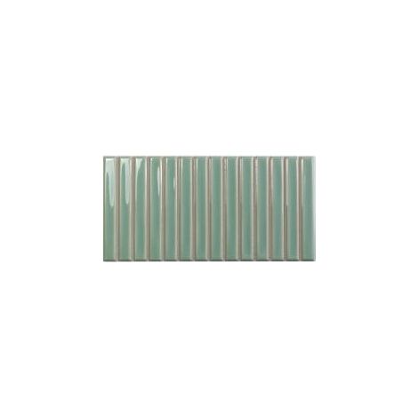 Carrelage mural faience SWEET BARS GLOSS - 25x12,5 cm Vert Pastel - Brillant / Poli - boîte de 0.44 m2 - Gioia Materia
