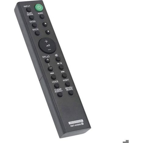 Télécommande RMT-AH300U - Pour Barre De Son Sony HT-CT290 HT-CT291 SA-CT290 SA-CT291 - Noir - 1 Pièce (1/5)