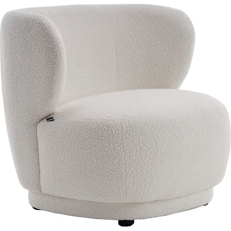 Homifab – Fauteuil club en tissu bouclette 600 g/m² – Largeur d'assise 74 cm – Garnissage mousse 28 kg/m3 – Charge maximale 120 kg (1/5)
