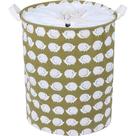 Panier à linge pliable en coton (hérisson) (1/5)