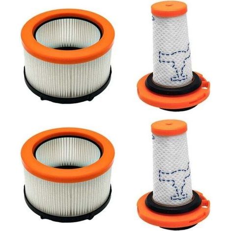 4er-Pack Filter für Rowenta X-FORCE FLEX 9.60, Filter für Rowenta X-FORCE FLEX 9.60 und X-NANO ESSENTIAL RH20xx, 2 Vorfilter + 2 Motorfilter, waschbare HEPA-Filter für ZR009010, ZR009 (1/4)