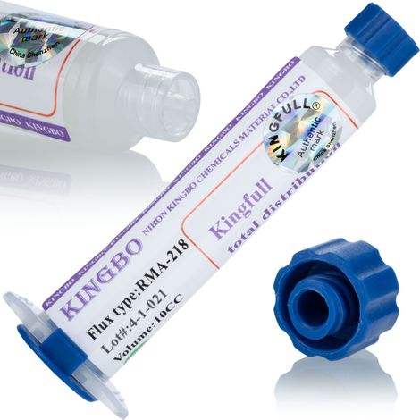 Topnik Flux in Siringa Kingbo 218 10cc – Tipo No-Clean, Consistenza Gel  Ideale per Reballing e Saldatura BGA, SMD  Alta Intensità e Facilità di Pulizia
