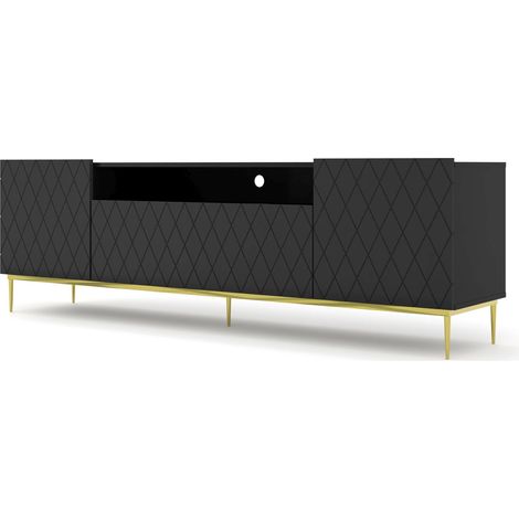 TV DIUNA 193 cm 2D1K nero opaco su cornice (1/5)
