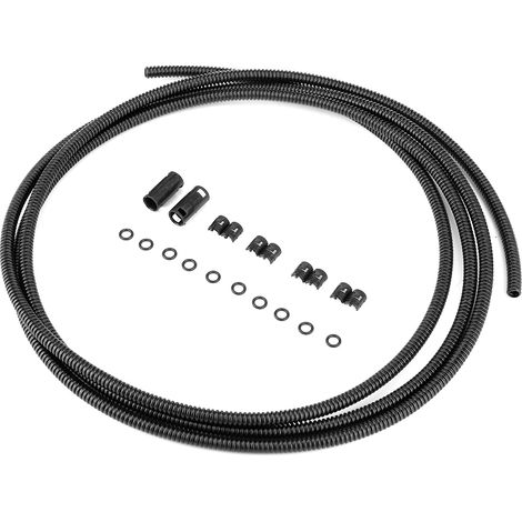 Lanceur de lave-glace auto avec tuyau ondulé 250cm - Kit flexible universel pour pare-brise (1/3)