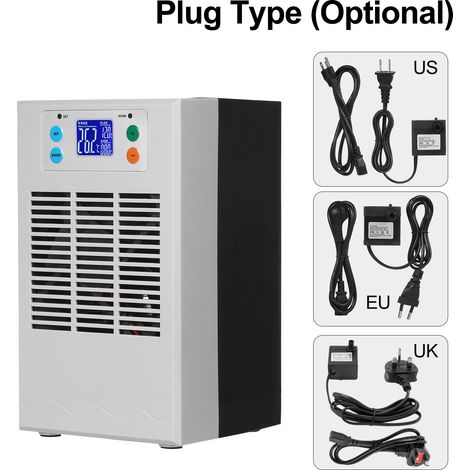 100 W 30 l kleiner Wassererhitzer und -kühler für Aquarien, Aquariumkühler, elektronischer Aquariumkühler mit Halbleiter, LCD-Display, leises digitales Kühl- und Heizsystem für Aquarien, kleine Kühlwa (1/5)