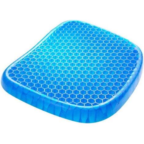 38x32x3cm Coussin de Siège en Gel,Coussin de Gel Respirant Coussin Anti Escarres avec Housse Antidérapant pour Soulager Les Maux de Dos, Coussin pour Voiture/Bureau/Maison/Fauteuil Roulant