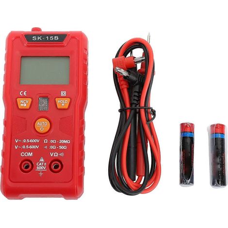 Digitales Multimeter für Kraftfahrzeuge, intelligentes Mini-Taschenmultimeter zur Vermeidung von Verbrennungen