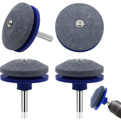 JSSEVN-4 Afilador de cuchillas para cortacésped, color azul, para herramientas de jardín, para afilar cuchillas de cortacésped (1/5)