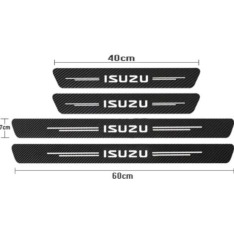 (4 pièces pour Isuzu) Protections de seuil de porte en fibre de carbone pour Isuzu Dmax,Mux,Trooper,ELF,NQR,75,Forward,Rodeo,KB,Bighorn et Axiom (1/3)