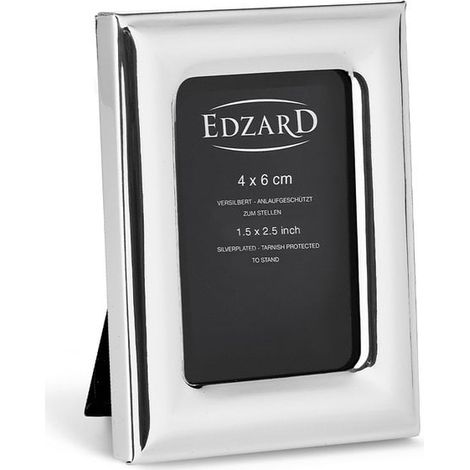 Cadre photo argenté 4 x 6 cm avec protection anti-ternissement pour bureau - PANGIVO (1/5)