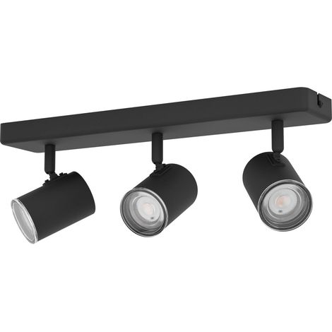 Eglo Leuchten 3er Spot Consuma 1 schwarz 40 x 13 cm (1/3)