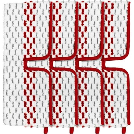 4 Pack Tampon de vadrouille, Microfibre lavable, Réutilisable double face, Pour sol dur (1/5)