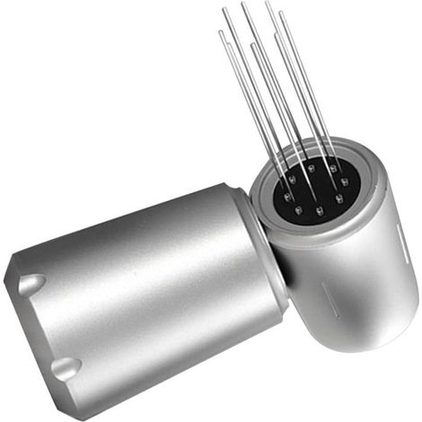 Kaffeepult-Rührnadel für Kaffeepulver, Espresso-Rührnadel, Nadelrührer für Kaffeeverteilung, Rührer für Kaffeepulver, Aluminiumprofil, Silber (1/5)