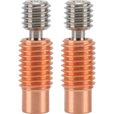 2 pièces Gorge de Buse Thermique Break Tube Fileté Accessoire Imprimante 3D pour V6 (1/5)