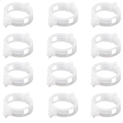 Sollbry Plante Clips Support de Plantes pour Légumes Tomates et Plants de Vignes Lot de 100 Pinces à Plantes en Plastique Blanc Réutilisables pour Petites et Grandes Pousses et Plantes Grimpantes Blan (1/5)