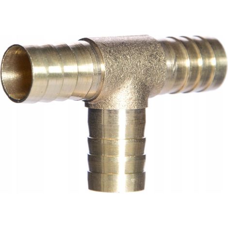 T-Stück für 12-mm-Messingschlauch (1/2)