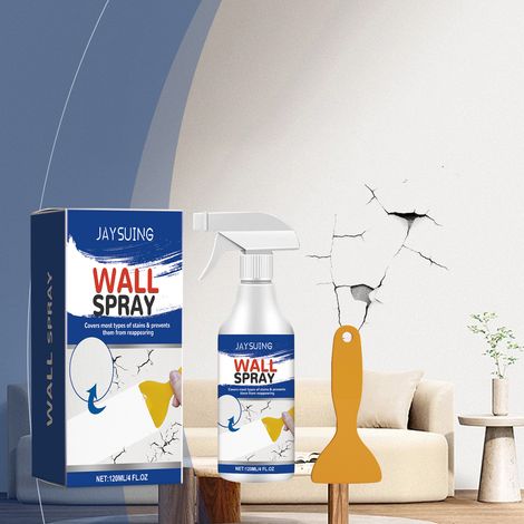 Wandrenovierungsspray: Erfrischend, wasserfest, sonnenbeständig, ideal für Renovierung und flächendeckende Ausbesserung. Wandrenovierungsspray – 120 ml Wandfarbe + 1 Spachtel -- BIEMMEDUE (1/5)