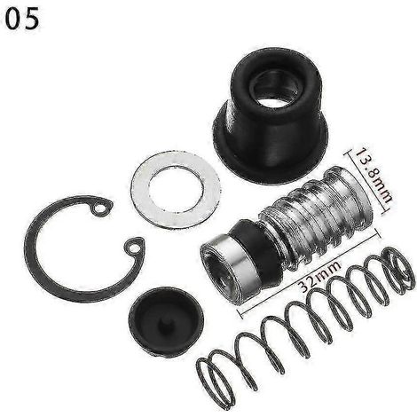 Kit de réparation de piston de pompe de frein d'embrayage de moto 11 mm 12,7 mm 14 mm, accessoires de réparation pour maître-cylindre de moto (5) (1/5)