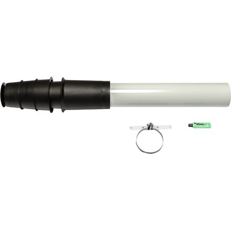 Brötje Set tubi scarico fumi KAS80/5 SC nero. Passaggio tetto concentrico DN 80/125 PPS/AI, 651790