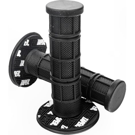 Rutschfeste Motorradlenkergriffe aus Gummi, universelles Ersatzzubehör 22 mm/24 mm, Ersatzgriffe für Motorräder, gelbe Farbe, kompatibel mit Standardlenkern. (1/5)