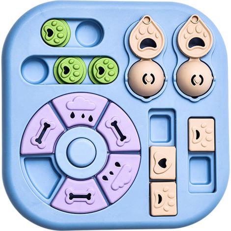 Jouet Puzzle pour Chien Distribution Interactive Et Antidérapante  Éducatif Interactif Et Stimulant Pour Chien Pour Chiot Chat Petits Et Moyens Animaux Stimulation (1/5)