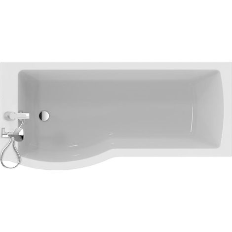 Ideal Standard Tempo Arc P-Shaped Shower Bath with Front Panel and Screen 1700mm x 800mm Left Handed (1/5)