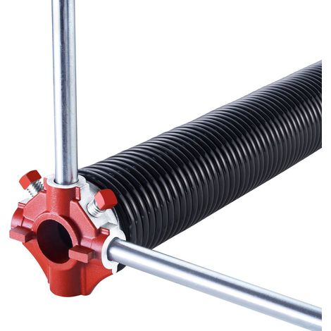 Ressort de torsion porte garage paire 0.234x2x28 pouces 16000 cycles noir electrophorese barres outils gants (1/5)