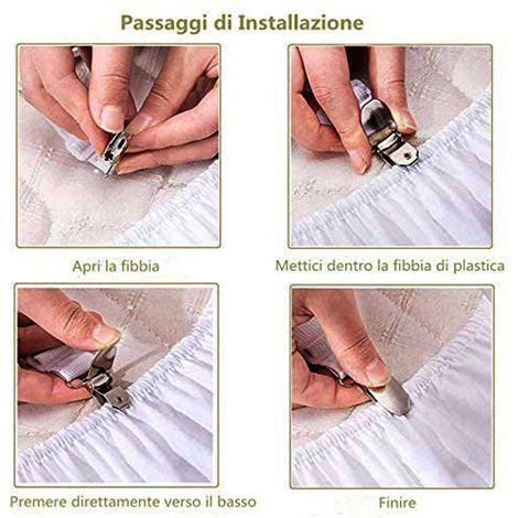 [Attaches de Matelas] Clips Élastiques Fixation avec Sangle Nylon 8pcs pour Bâche Lit et Couverture Tissu - Ajustable 20-60cm - Simple Installation (1/5)