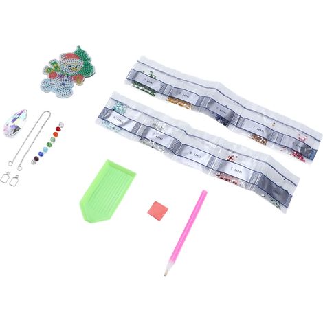 Pendentif peinture 5D strass forme bonhomme de neige, kit décoratif bricolage maison, ornement art mural, cadeau créatif intérieur. (1/5)