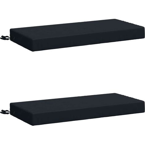 vidaXL 2-Piece Bench Cushions SOEST 2 pcs 100% Polyester Dark Blue (1/5)